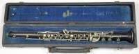 Cocuswood Boehm system oboe with maillechort keywork, signed 